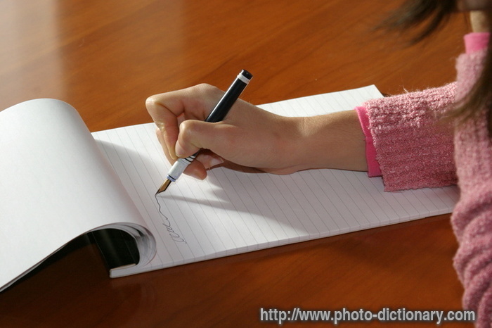 notes - photo/picture definition - notes word and phrase image