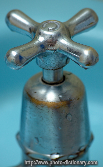 water tap - photo/picture definition - water tap word and phrase image