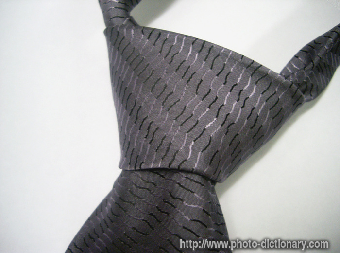 tie knot - photo/picture definition - tie knot word and phrase image