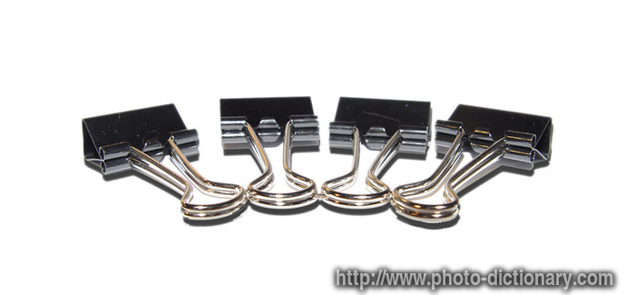 bulldog clips - photo/picture definition - bulldog clips word and phrase image
