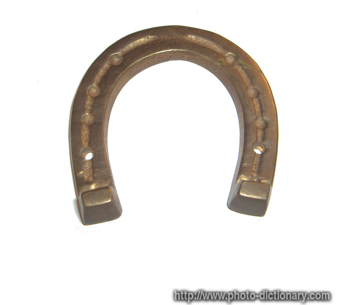 horse shoe - photo/picture definition - horse shoe word and phrase image
