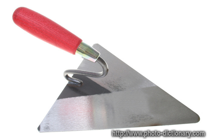 trowel - photo/picture definition - trowel word and phrase image