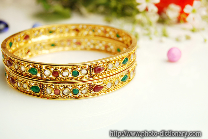 bangles - photo/picture definition - bangles word and phrase image