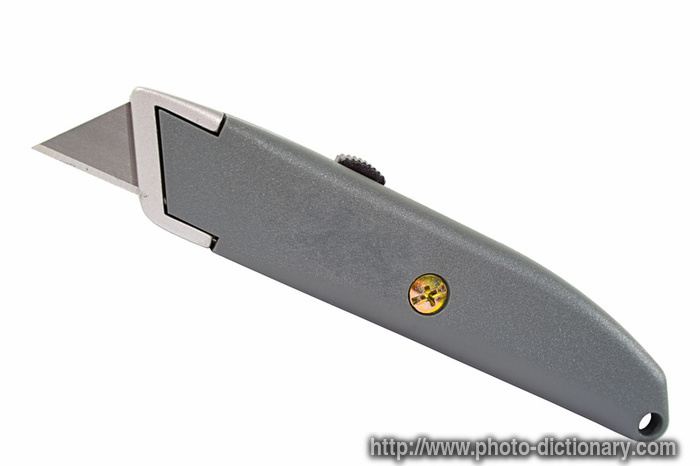 utility knife - photo/picture definition - utility knife word and phrase image