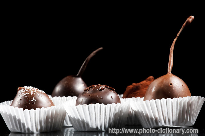 chocolate truffles - photo/picture definition - chocolate truffles word and phrase image