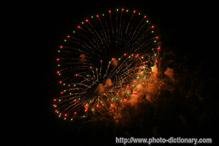 fireworks - photo/picture definition - fireworks word and phrase image