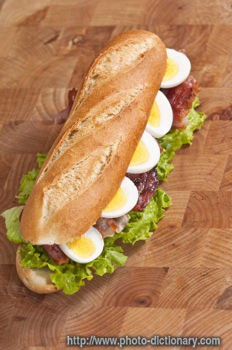 sandwich photo\/picture definition at Photo Dictionary sandwich word
and phrase defined by