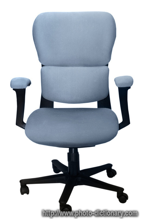office chair - photo/picture definition - office chair word and phrase image