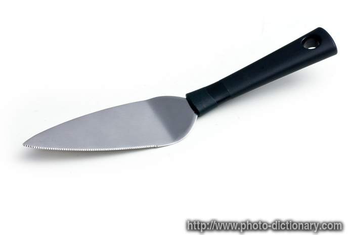 cake spatula - photo/picture definition - cake spatula word and phrase image