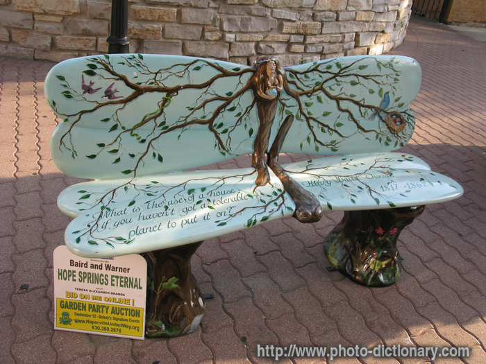 bench - photo/picture definition - bench word and phrase image