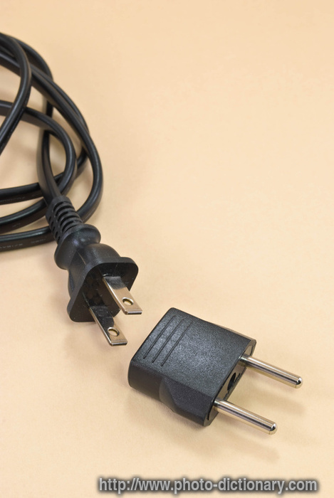 American power cable - photo/picture definition - American power cable word and phrase image