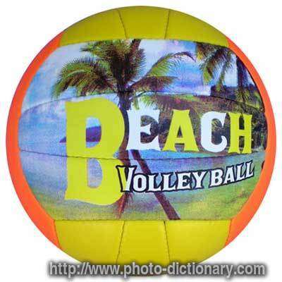 volley ball - photo/picture definition - volley ball word and phrase image