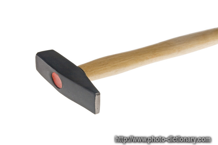 hammer - photo/picture definition - hammer word and phrase image