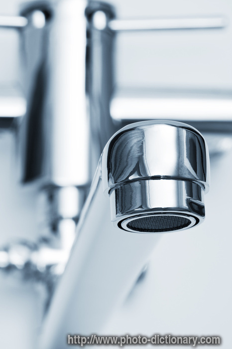 faucet - photo/picture definition - faucet word and phrase image