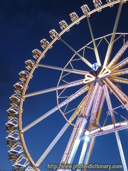 ferris wheel - photo/picture definition - ferris wheel word and phrase image