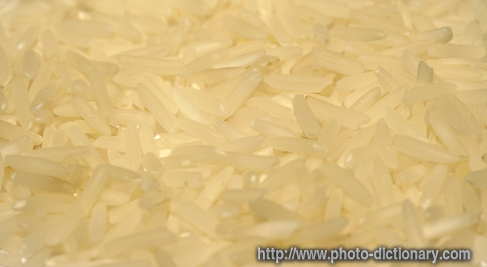 basmati rice - photo/picture definition - basmati rice word and phrase image
