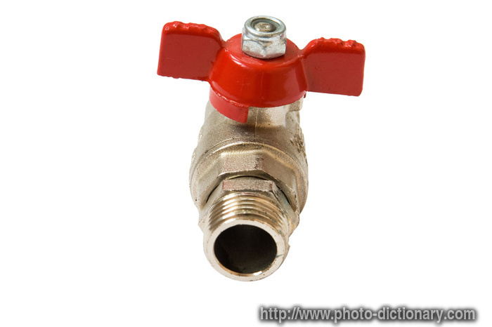 water valve - photo/picture definition - water valve word and phrase image