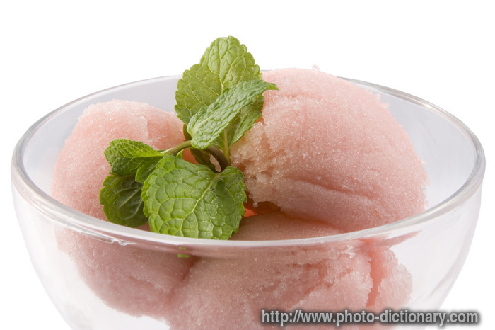 sorbet - photo/picture definition - sorbet word and phrase image
