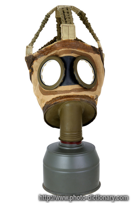 gas mask - photo/picture definition - gas mask word and phrase image