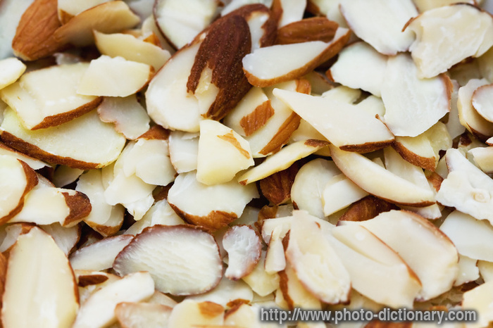 Almonds - photo/picture definition - Almonds word and phrase image