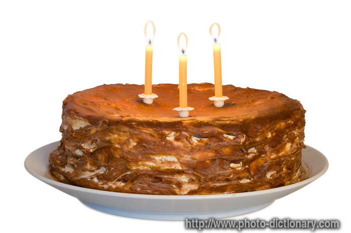 birthday cake - photo/picture definition - birthday cake word and phrase image