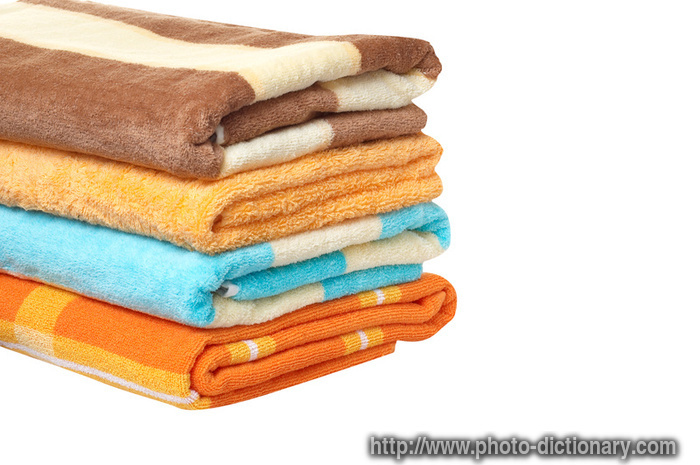 towels - photo/picture definition - towels word and phrase image