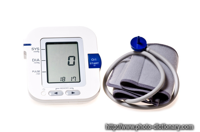 blood pressure device - photo/picture definition - blood pressure device word and phrase image