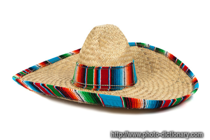 sombrero - photo/picture definition - sombrero word and phrase image