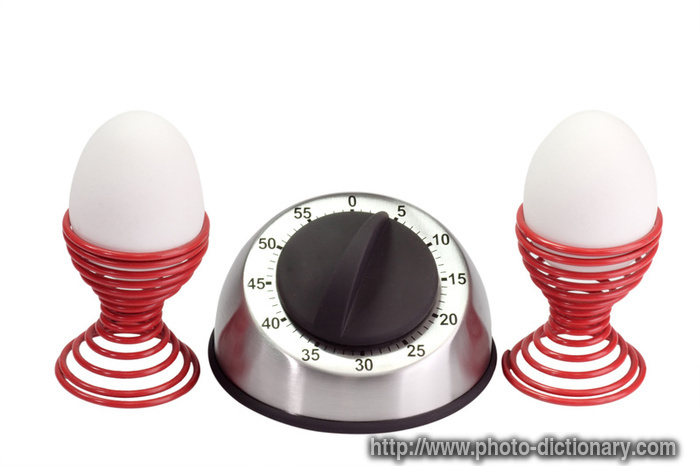 egg timer - photo/picture definition - egg timer word and phrase image