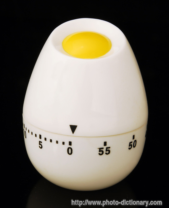 egg timer - photo/picture definition - egg timer word and phrase image