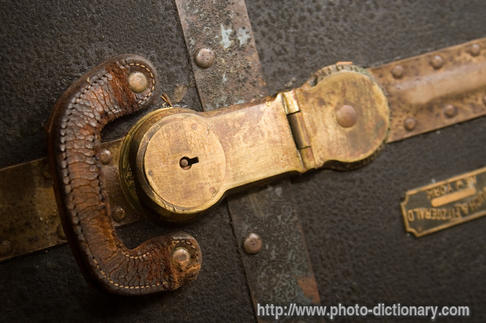 suitcase lock - photo/picture definition - suitcase lock word and phrase image