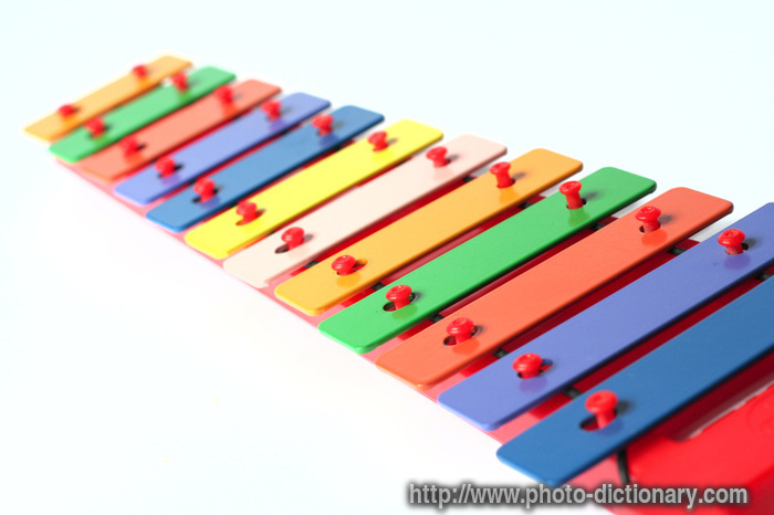xylophone - photo/picture definition - xylophone word and phrase image