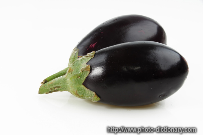 eggplant - photo/picture definition - eggplant word and phrase image