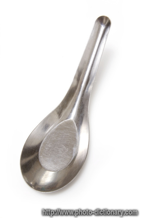 Chinese spoon - photo/picture definition - Chinese spoon word and phrase image
