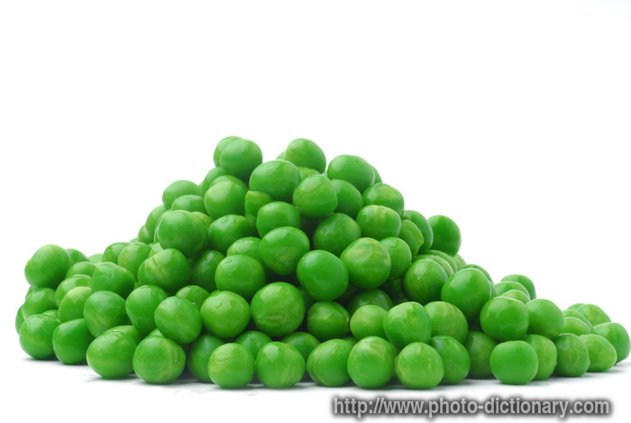 green pea - photo/picture definition - green pea word and phrase image