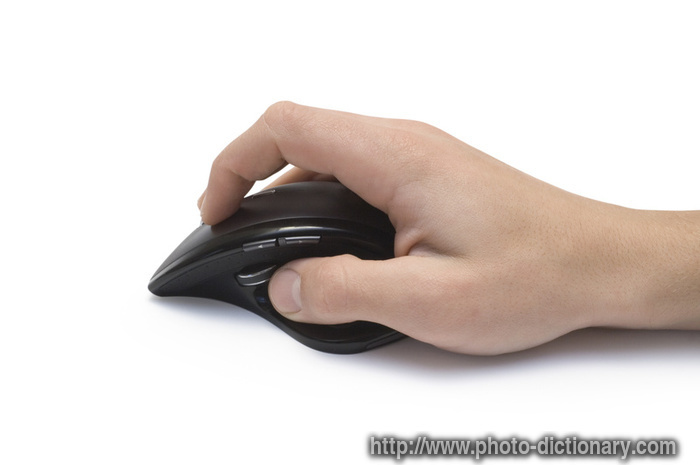 wireless mouse - photo/picture definition - wireless mouse word and phrase image