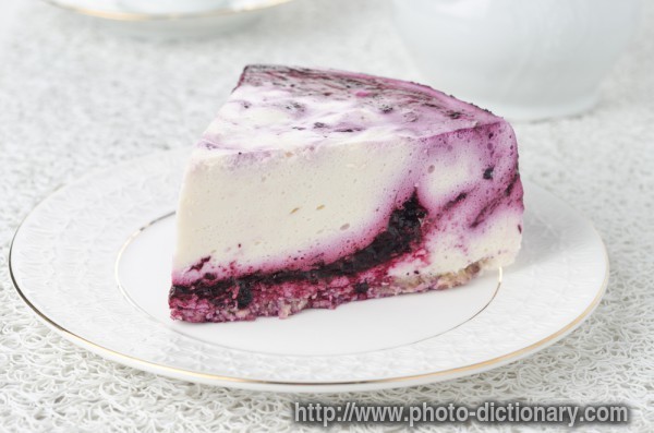 cheesecake - photo/picture definition - cheesecake word and phrase image