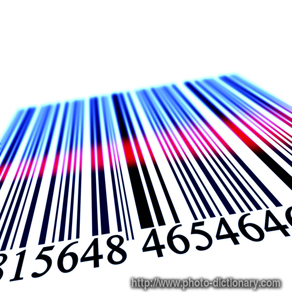 Barcode - photo/picture definition - Barcode word and phrase image