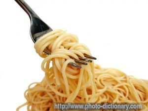 spaghetti - photo/picture definition - spaghetti word and phrase image