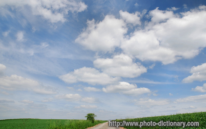 country road - photo/picture definition - country road word and phrase image