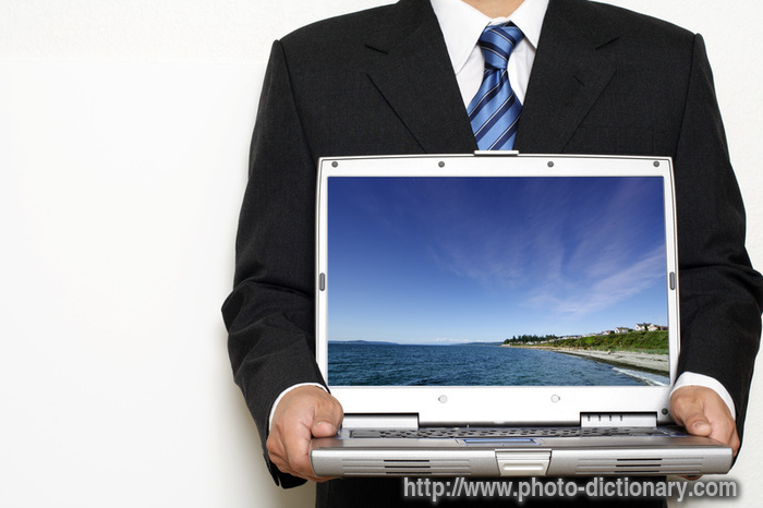 laptop - photo/picture definition - laptop word and phrase image