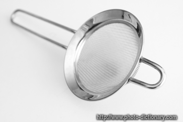 sieve - photo/picture definition - sieve word and phrase image