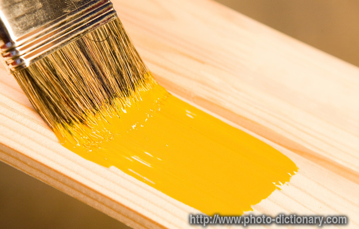 painting wood - photo/picture definition - painting wood word and phrase image