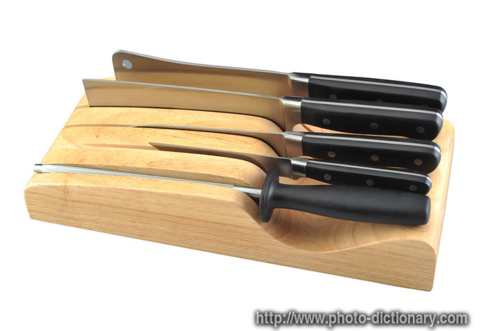 kitchen knives - photo/picture definition - kitchen knives word and phrase image