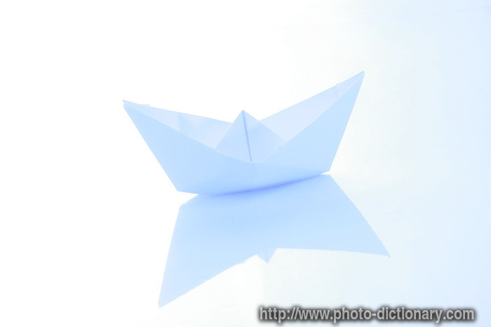 paper ship - photo/picture definition - paper ship word and phrase image