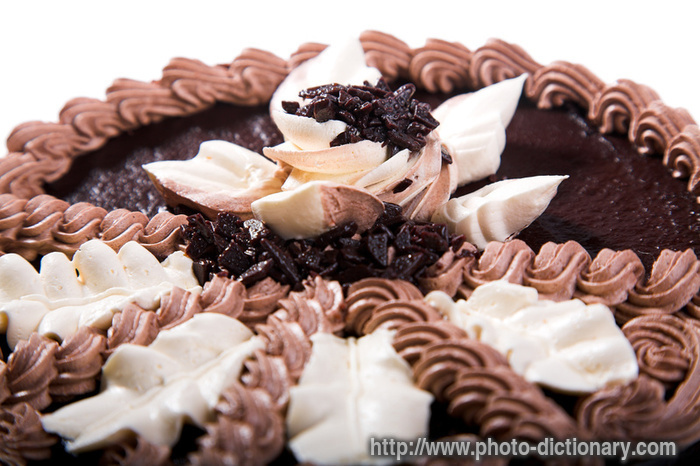 chocolate cake - photo/picture definition - chocolate cake word and phrase image