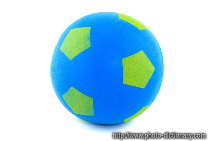 sponge ball - photo/picture definition - sponge ball word and phrase image