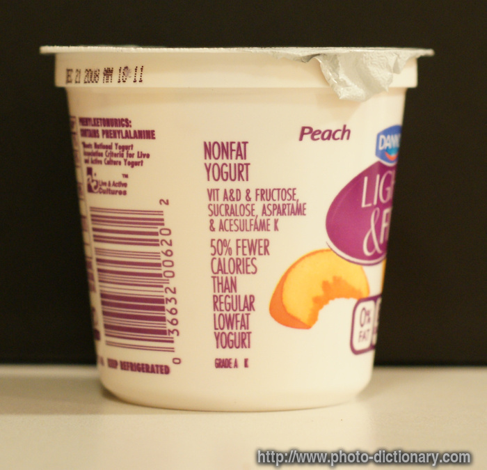 yogurt - photo/picture definition - yogurt word and phrase image