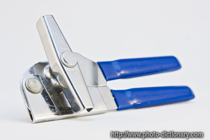 can opener - photo/picture definition - can opener word and phrase image