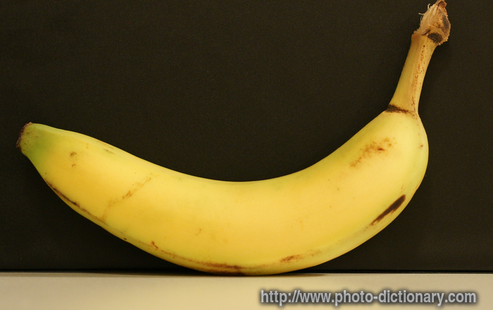 banana - photo/picture definition - banana word and phrase image